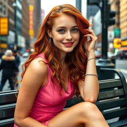 a young 18-year-old woman with fair, delicate skin adorned with a gentle abundance of freckles across her face and shoulders