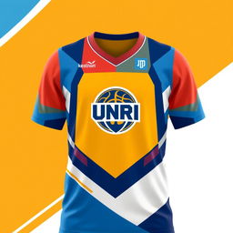 Design a basketball jersey featuring an innovative and modern look for the UNRI basketball team