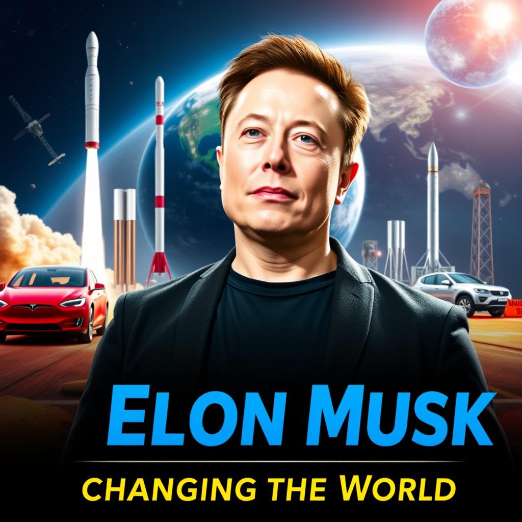 A captivating YouTube thumbnail featuring Elon Musk