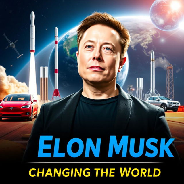 A captivating YouTube thumbnail featuring Elon Musk