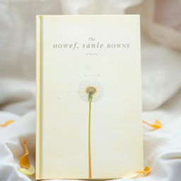 A soft and ethereal book cover with pale tones of yellow, gray, and white