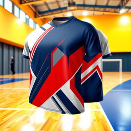 A beautifully designed futsal jersey with an eye-catching color scheme