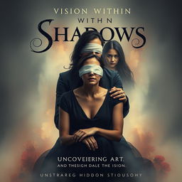 A mysterious movie poster depicting the emotional journey of a blind aspiring artist