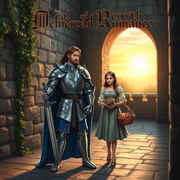 A medieval fantasy romance book cover featuring a noble prince and a peasant girl