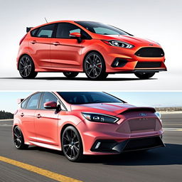 a hybrid car combining the features of the 2017 Ford Fiesta ST and 2017 Ford Focus RS