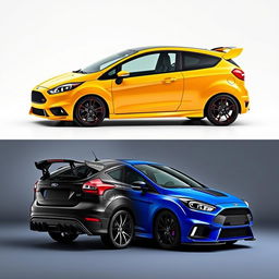 a hybrid car combining the features of the 2017 Ford Fiesta ST and 2017 Ford Focus RS