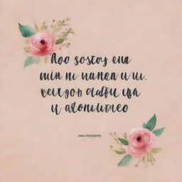 Inspirational quote in Spanish stating 'no estoy en mi mejor momento pero se que puedo salir adelante'. Use a comforting and uplifting aesthetic.