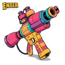 A detailed illustration of the Grenade Launcher from the game 'Enter the Gungeon