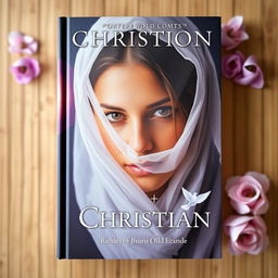 A Christian book cover featuring a young adult woman wearing a veil that almost covers her eyes, exuding a sense of mystery and purity