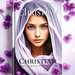 A Christian book cover featuring a young adult woman wearing a veil that almost covers her eyes, exuding a sense of mystery and purity