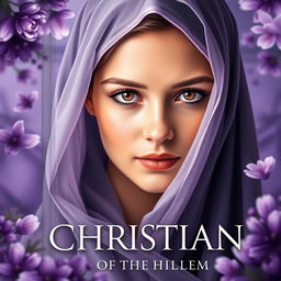 A Christian book cover featuring a young adult woman wearing a veil that almost covers her eyes, exuding a sense of mystery and purity