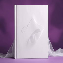 A plain book cover symbolizing sexual purity, featuring a white veil