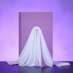 A plain book cover symbolizing sexual purity, featuring a white veil