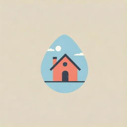 Logo for a startup focusing on handmade miniature houses from recycled materials, showcasing creativity, sustainability, and craftsmanship.