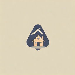 Logo for a startup crafting handmade miniature houses from recycled materials, integrating elements of nature, sustainability, and rustic craftsmanship.