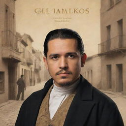 Book cover prominently featuring the character Gil Ramirez Dávalos in a historical setting, emphasizing his presence and the era he lived in.