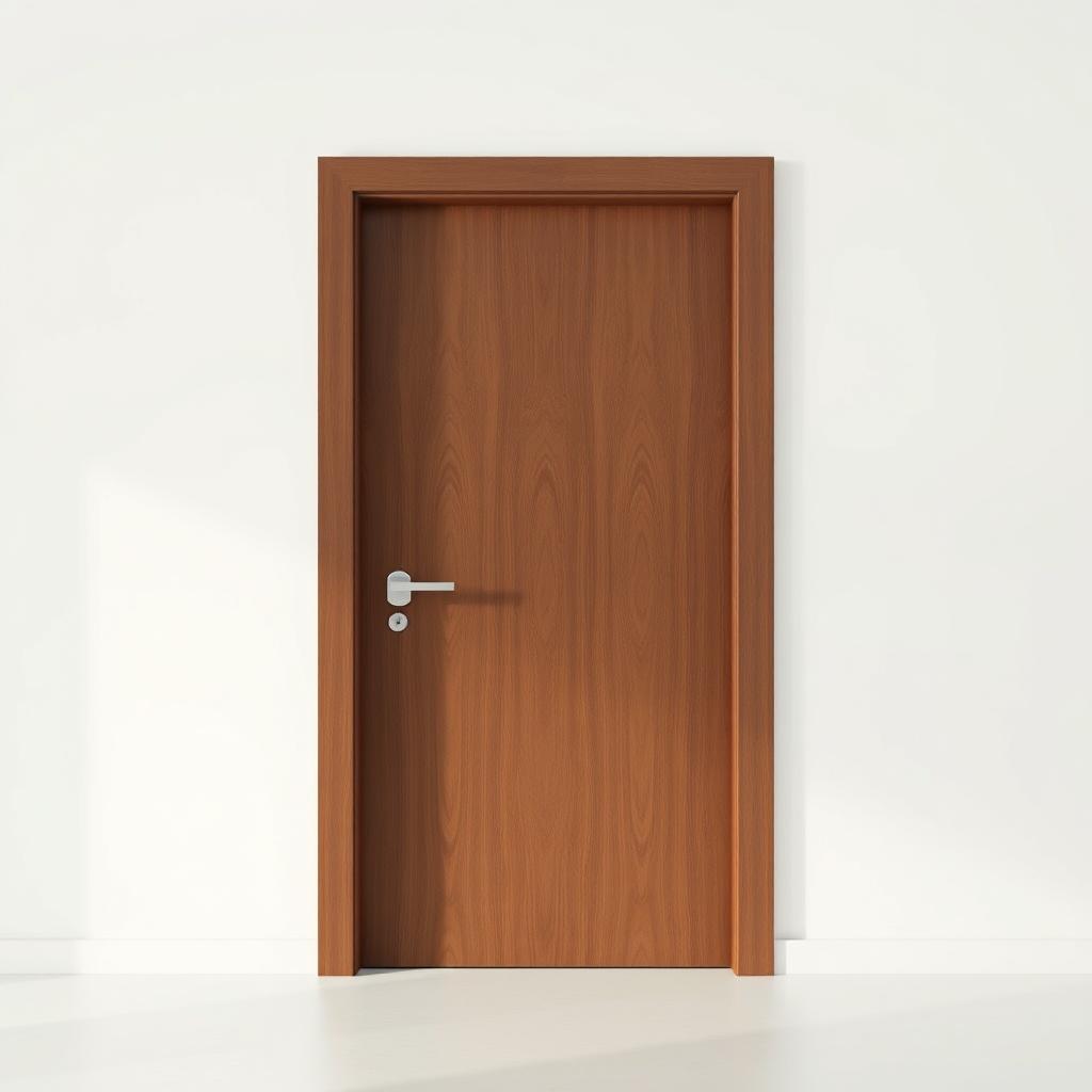 A minimalist and conceptual image of a door measuring 32x32 inches