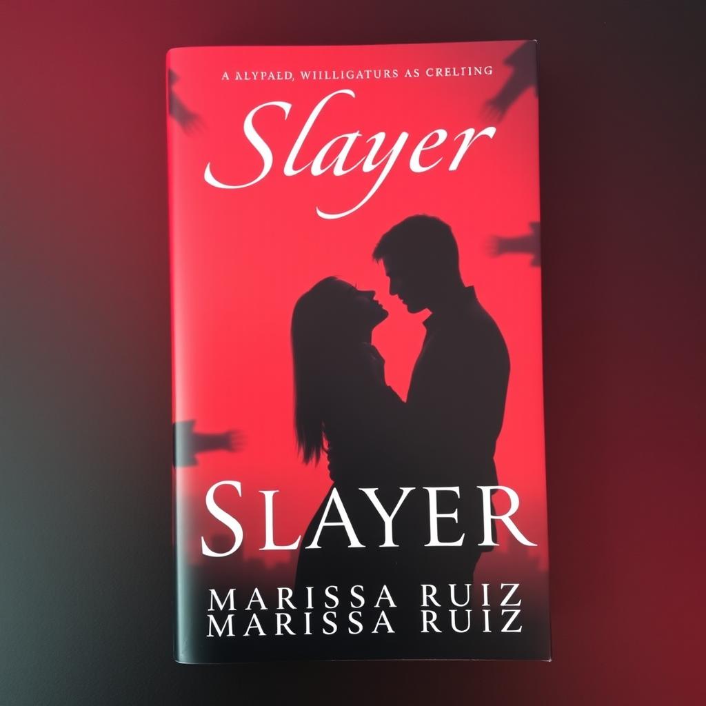 A dramatic Wattpad book cover featuring a red and black gradient background