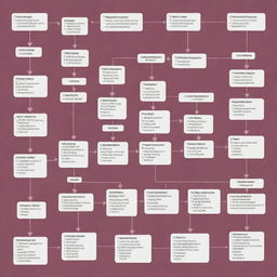 A detailed overview of processes in operating systems, visually represented with flowcharts, process diagrams, system layers and user interfaces.