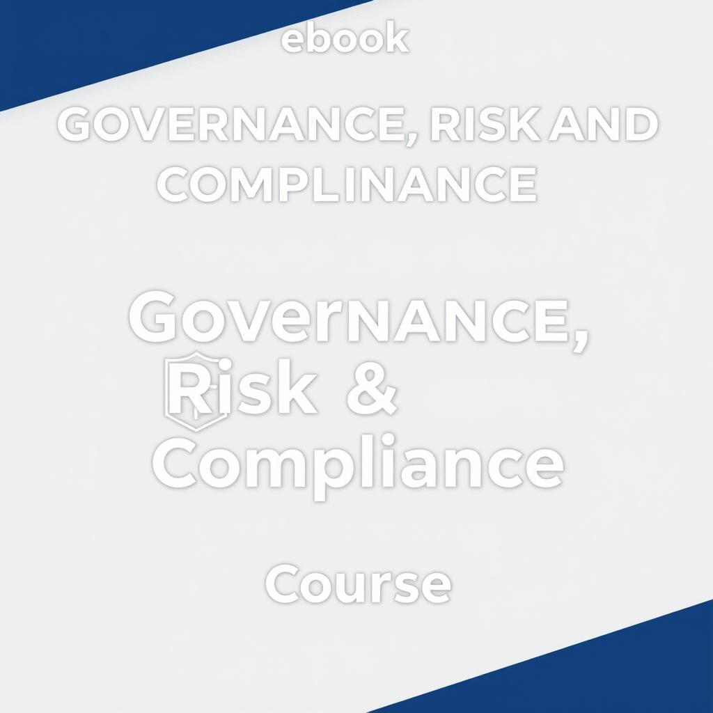 An ebook cover for a "Governance, Risk, and Compliance Course"