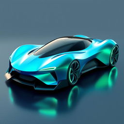 A futuristic, aerodynamic sports car that embodies the concept of a speed beast