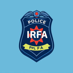 A police investigation style badge labeled IRFA (Investigação e Registo Fenómeno Aereos), featuring a sleek and professional design