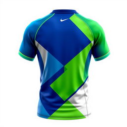 A sleek and modern sports jersey design featuring a dynamic geometric pattern