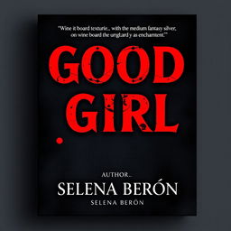 A captivating book cover for 'Good Girl' by Selena Berón