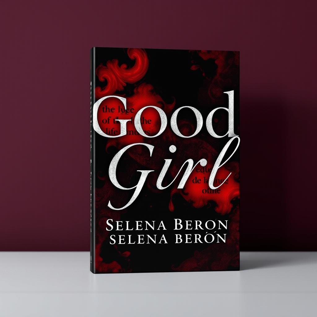 A captivating book cover design featuring the title 'Good Girl' prominently displayed in bold colors including black and red