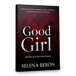 A captivating book cover design featuring the title 'Good Girl' prominently displayed in bold colors including black and red