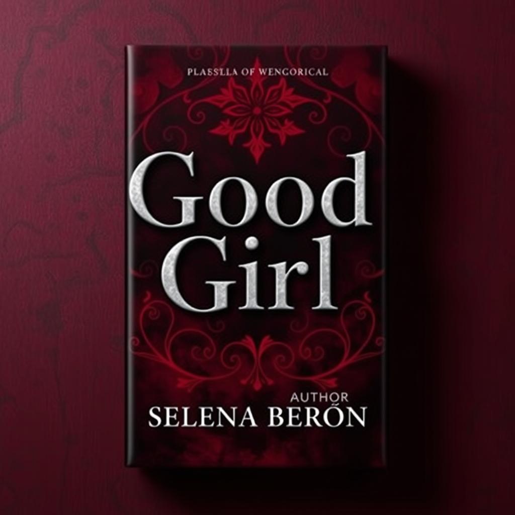 A captivating book cover design featuring the title 'Good Girl' prominently displayed in bold colors including black and red