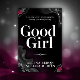 A captivating book cover design featuring the title "Good Girl" in elegant, bold typography in the center