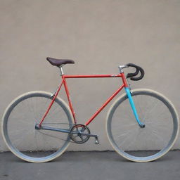 A high-quality, sleek Tsunami fixed gear bike complete with striking detailing and vibrant colors.