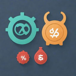 Visually striking image of large percentage icons, 70% and 15%, next to relevant symbols like money bags and gears. These icons should effectively depict the magnitude of improvements.