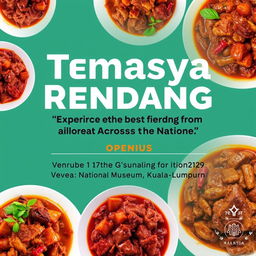 Event poster design for 'Temasya Rendang: A Celebration of Malaysia's Finest Rendang