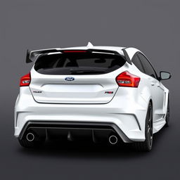 a concept 2-door hatchback car inspired by the 2018 Ford Focus RS and 2017 Ford Fiesta ST