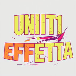 t-shirt design featuring bold text that reads 'UNIT 1 EFRATA'