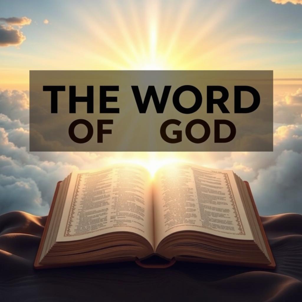 A serene and inspiring depiction of 'The Word of God'