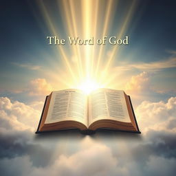 A serene and inspiring depiction of 'The Word of God'