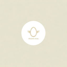 Create a captivating and unique logo with the text 'Romina'. The logo should be stylish and professional.