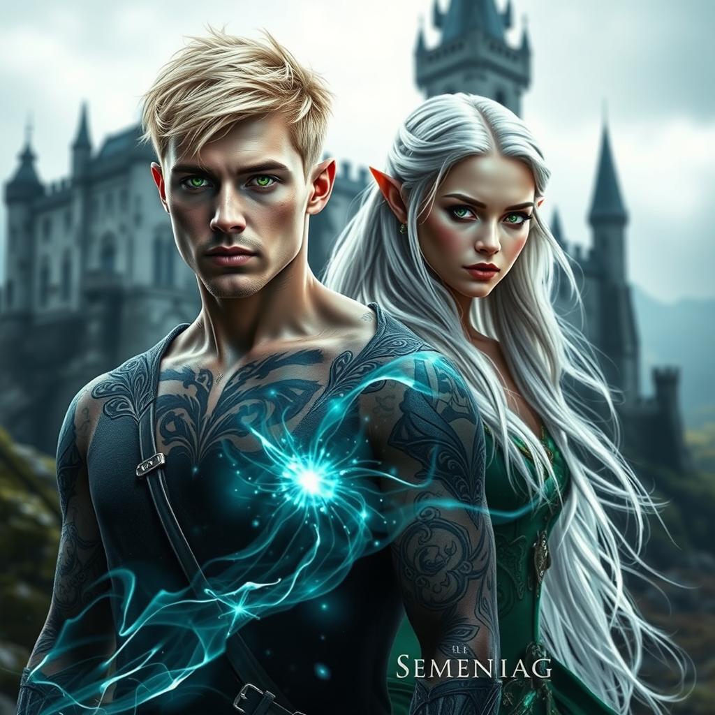 A visually stunning book cover for a dark romance novel featuring a photorealistic scene