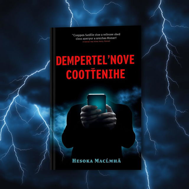 Book cover for 'Смертельное сообщение' with a mysterious and suspenseful theme