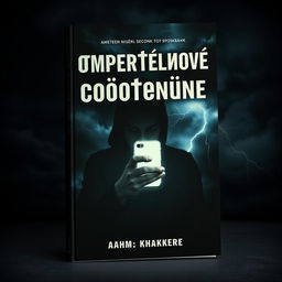 Book cover for 'Смертельное сообщение' with a mysterious and suspenseful theme