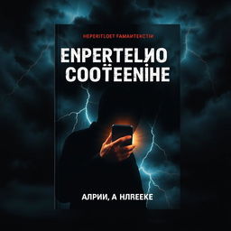 Book cover for 'Смертельное сообщение' with a mysterious and suspenseful theme