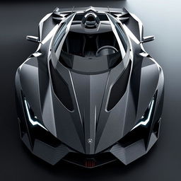 A futuristic hypercar named LM-Excalibur showcasing an aggressive, sword-inspired design