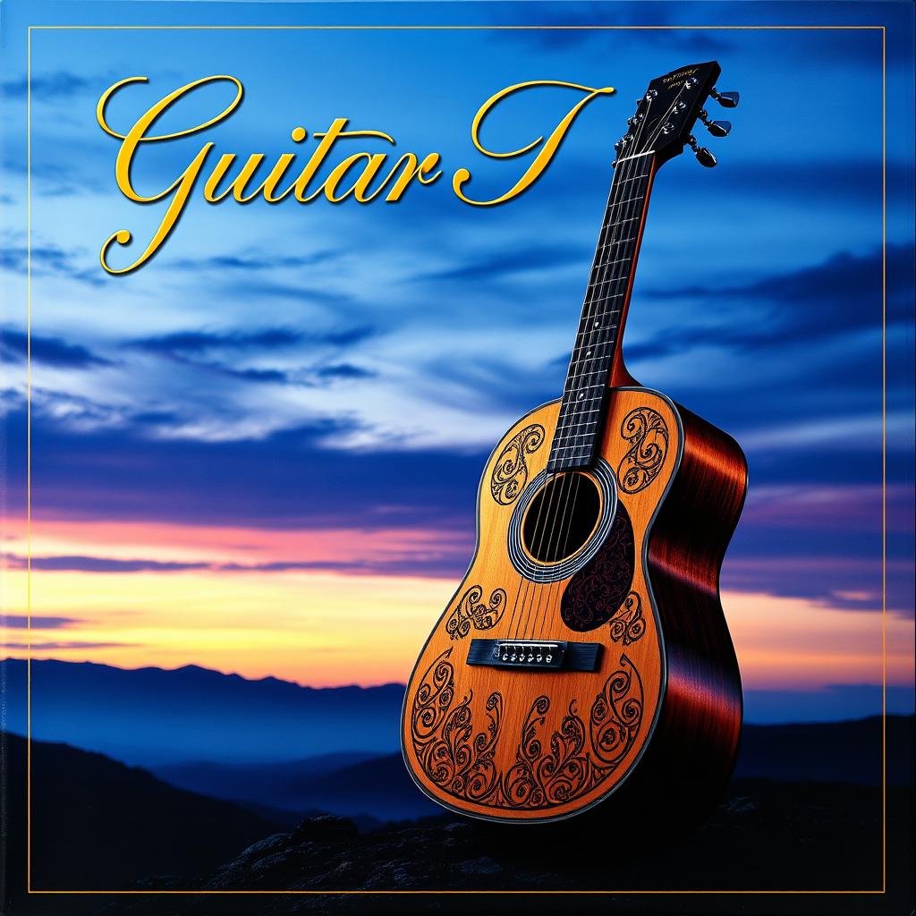 A captivating image of a guitar cover album