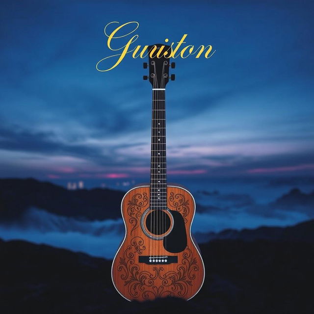 A captivating image of a guitar cover album