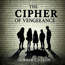 E-book cover for a mystery-thriller titled "The Cipher of Vengeance" by author "sinnercitisinn"