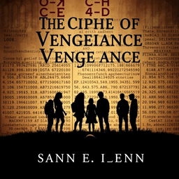 E-book cover for a mystery-thriller titled "The Cipher of Vengeance" by author "sinnercitisinn"