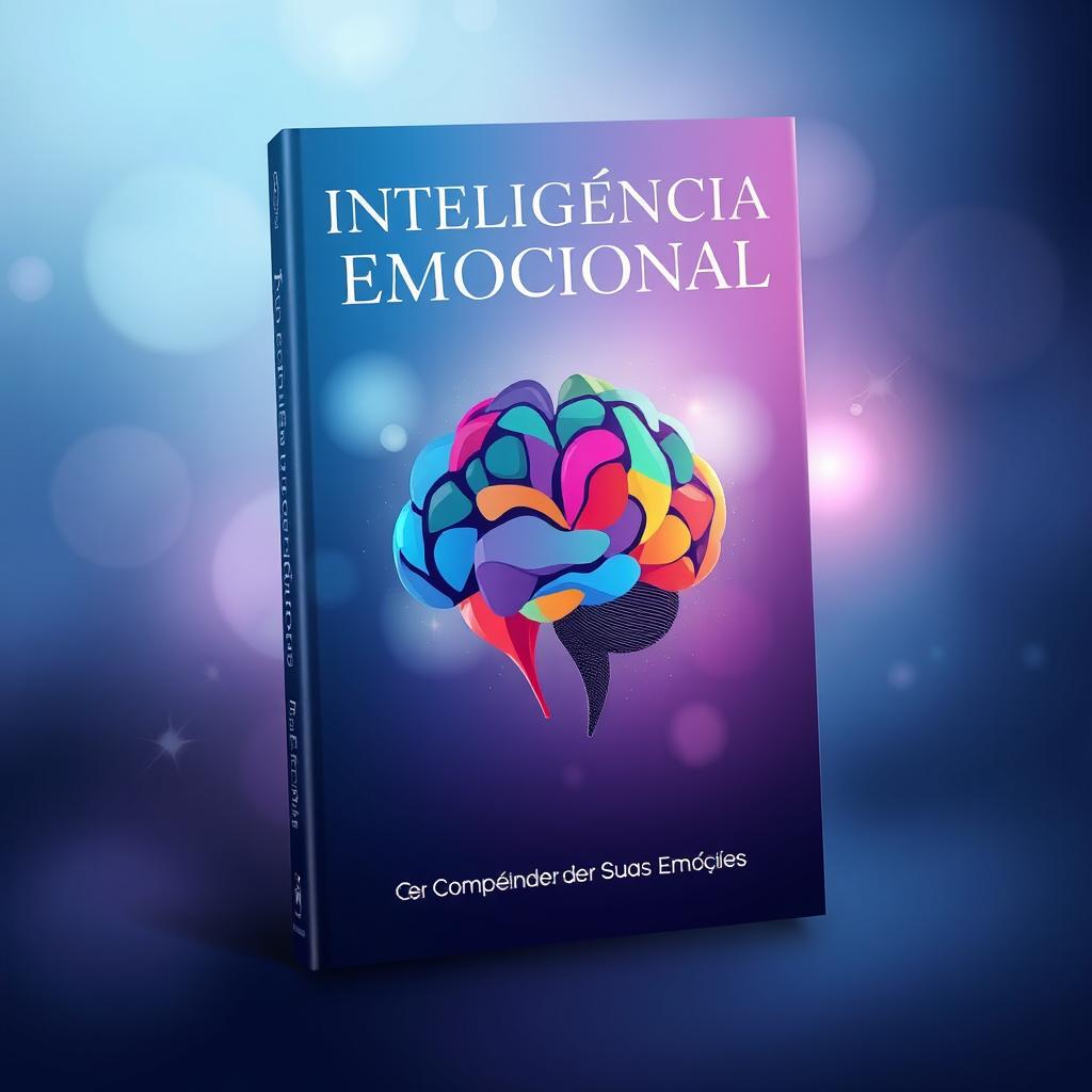 A captivating book cover design for a book titled 'Inteligência Emocional'